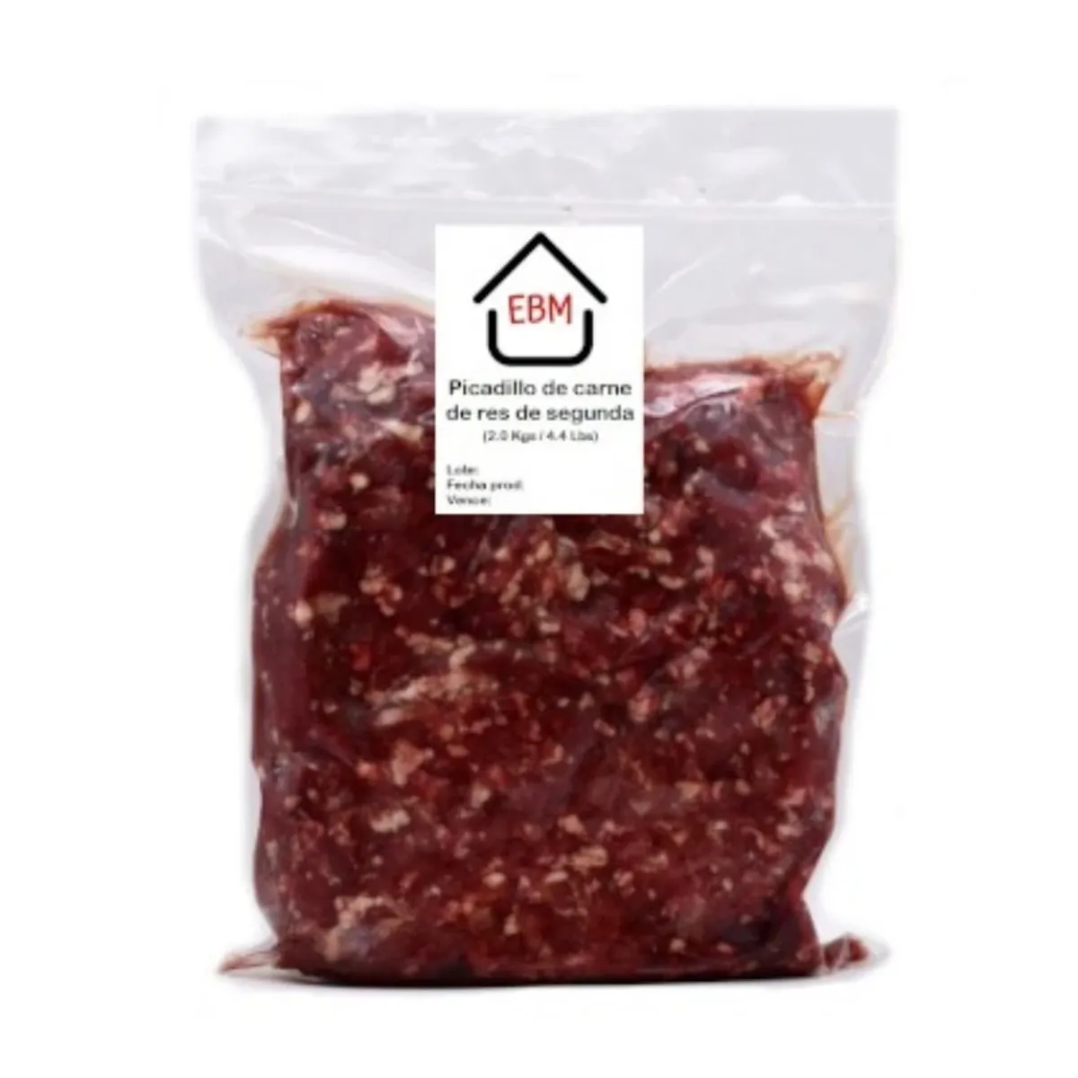 Picadillo de carne de res de segunda, 2 kg, EBM
