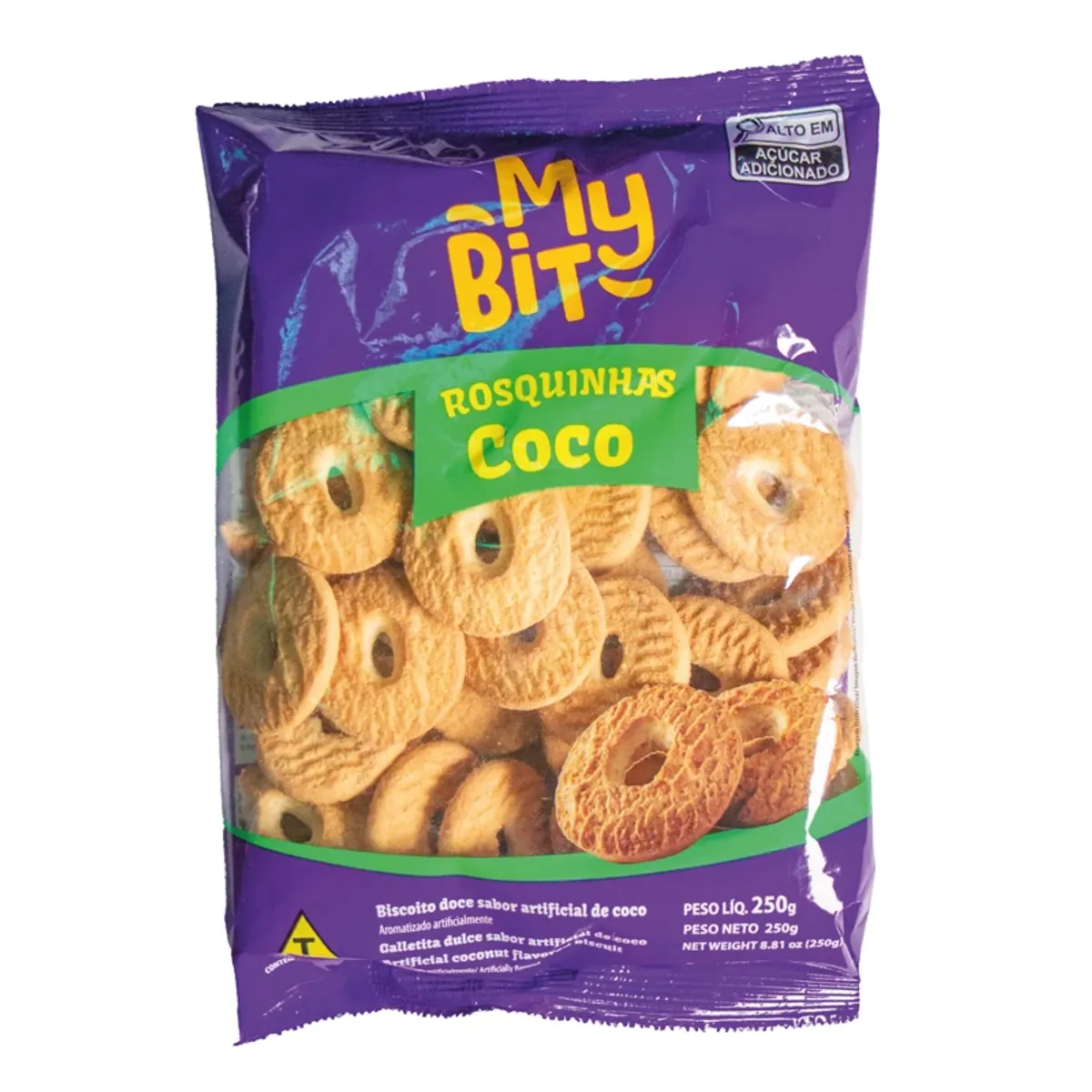 Galleta dulce, rosca de coco, 250 g, My Bit Nezka