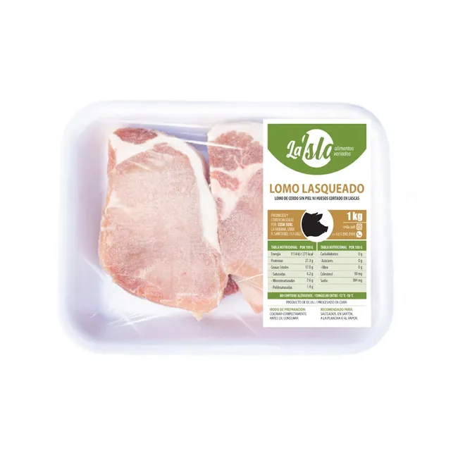 Lomo de cerdo lasqueado, 1 kg, La Isla