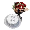 Súper ramo de rosas + Cake personalizado