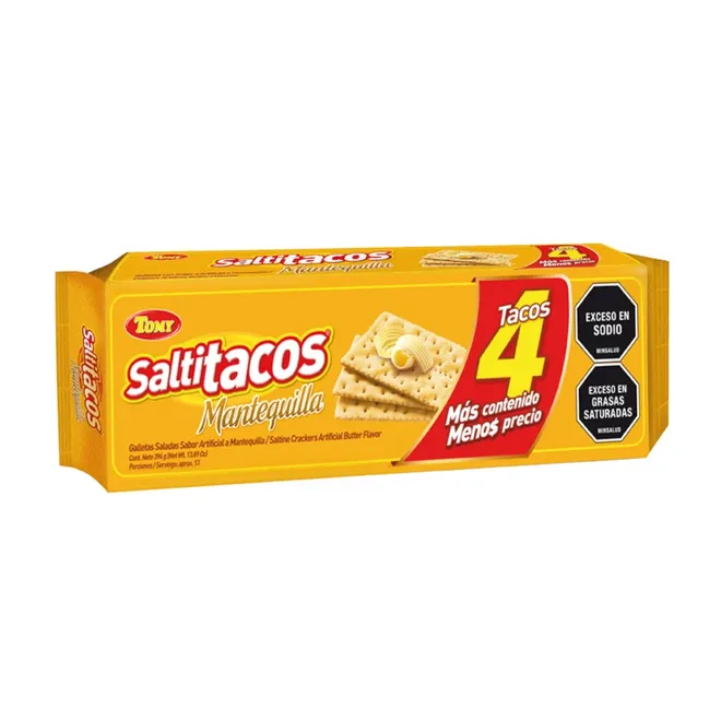 Galleta de mantequilla, 394 g (4 u) Saltitacos