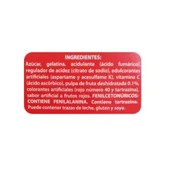 Gelatinas sabor Frutos rojos, Boom, 40 g