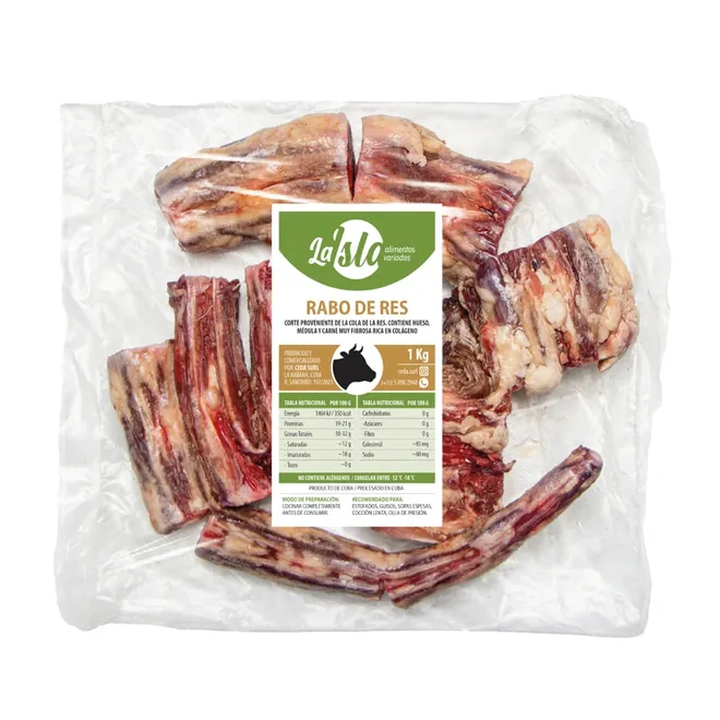 Rabo troceado de res, 1 kg, La Isla