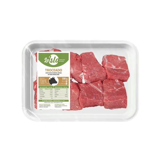 Carne de res troceada, 500 g , La Isla 