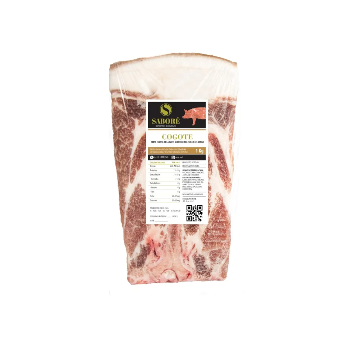 Cogote de cerdo, 1kg, Saboré