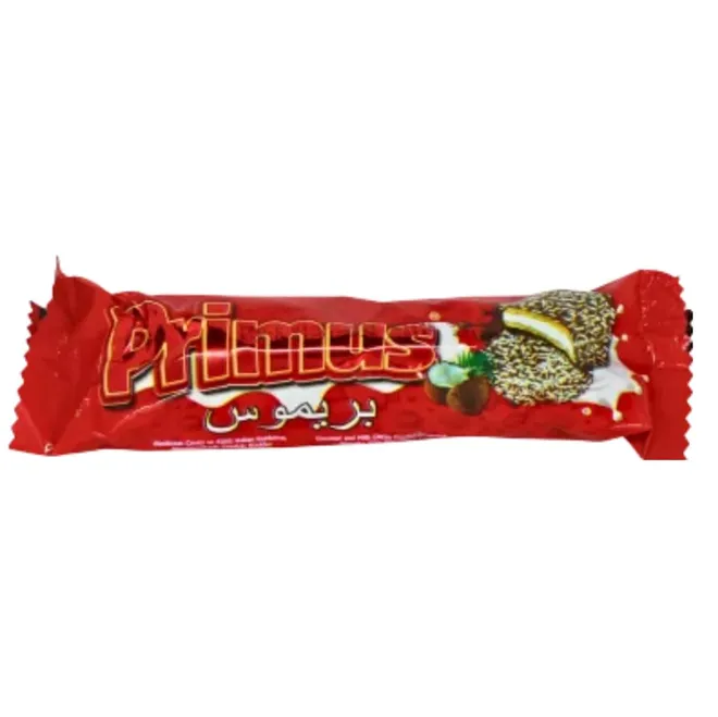 Galleta de malvavisco con coco y recubierto de chocolate, 45 g, Primus