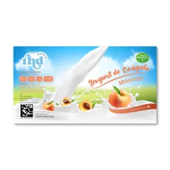 Yogurt probiótico de coágulo sabor Melocotón , 4 L, RHD