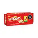 Galleta salada, 305 g (3 u) Saltitacos