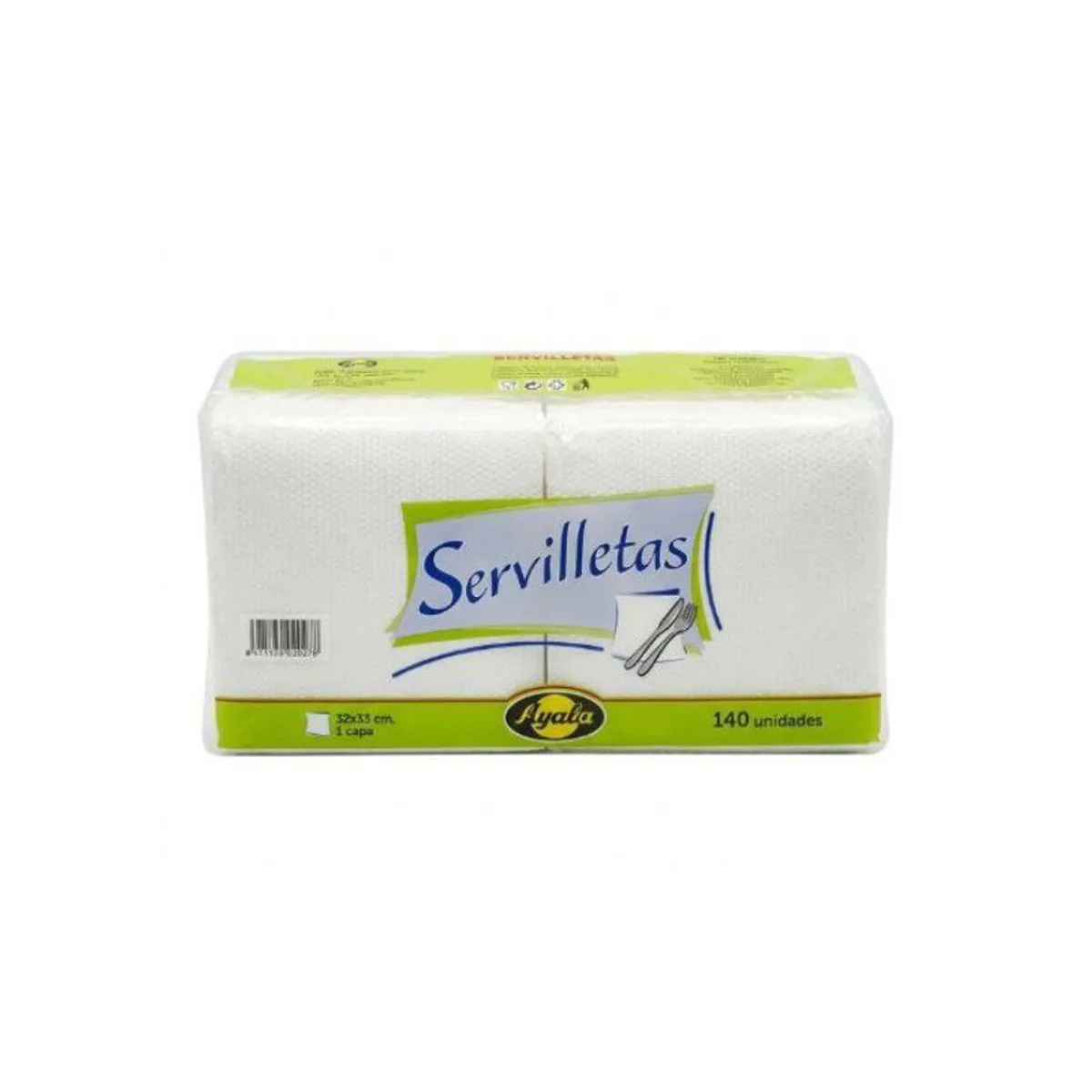 Servilletas blanca 32x30, 140 u, Ayala