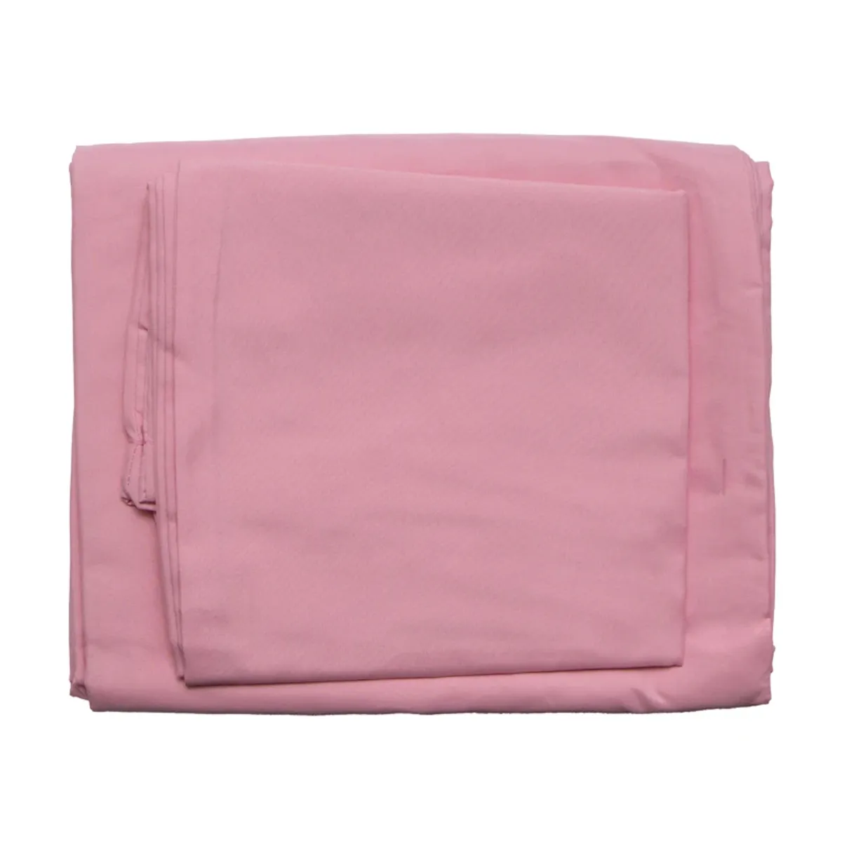 Juego de sábanas camero, color entero rosado