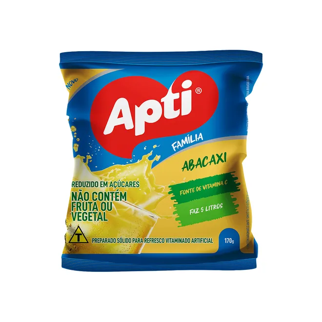 Refresco instantáneo de piña, 170 g, Apti