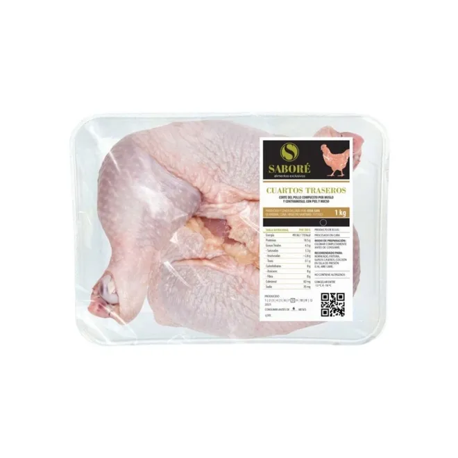 Cuartos traseros de pollo, 1 kg, Saboré