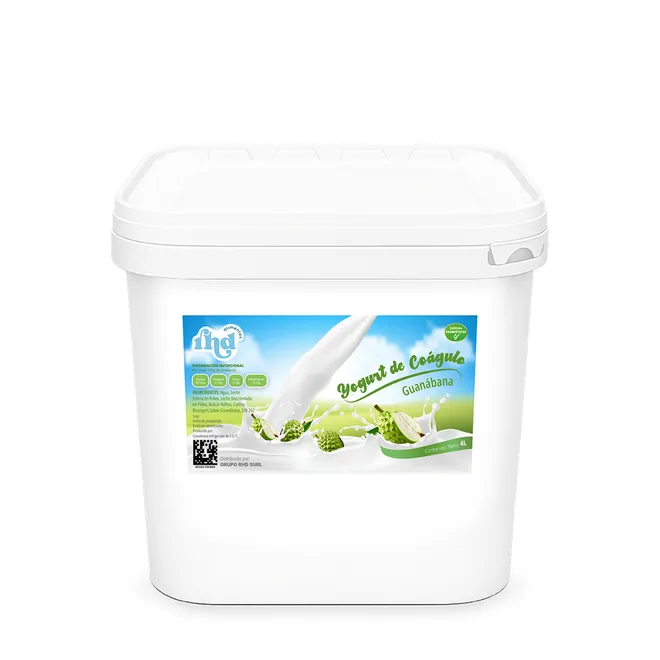 Yogurt probiótico de coágulo sabor Guanábana , 4 L, RHD