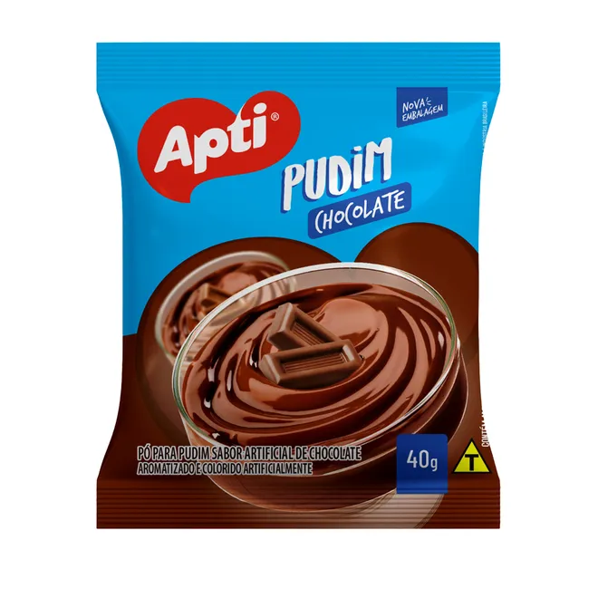 Natilla-budín de chocolate, 40 g, Apti